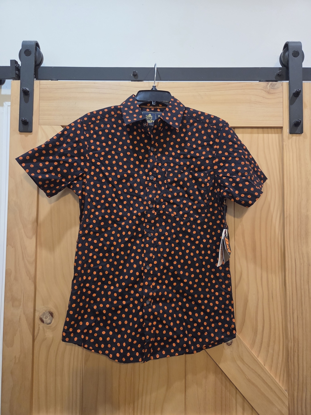 NWT | Rugby University 100% Cotton Jack-o-lantern Short Sleeve Halloween Shirt